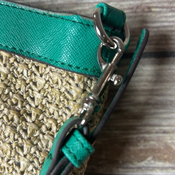 Boho bag teal and mesh style rope boat bag beach bag hand or shoulder - Picture 3 of 6